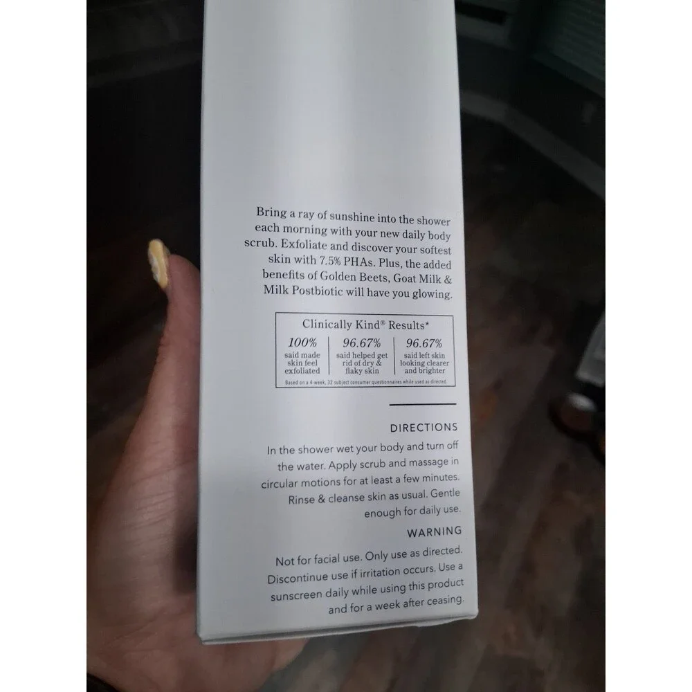 Beekman 1802- Sunshine Scrub Body Exfoliator 8 fl. oz.   NEW IN UNSEALED BOX HB